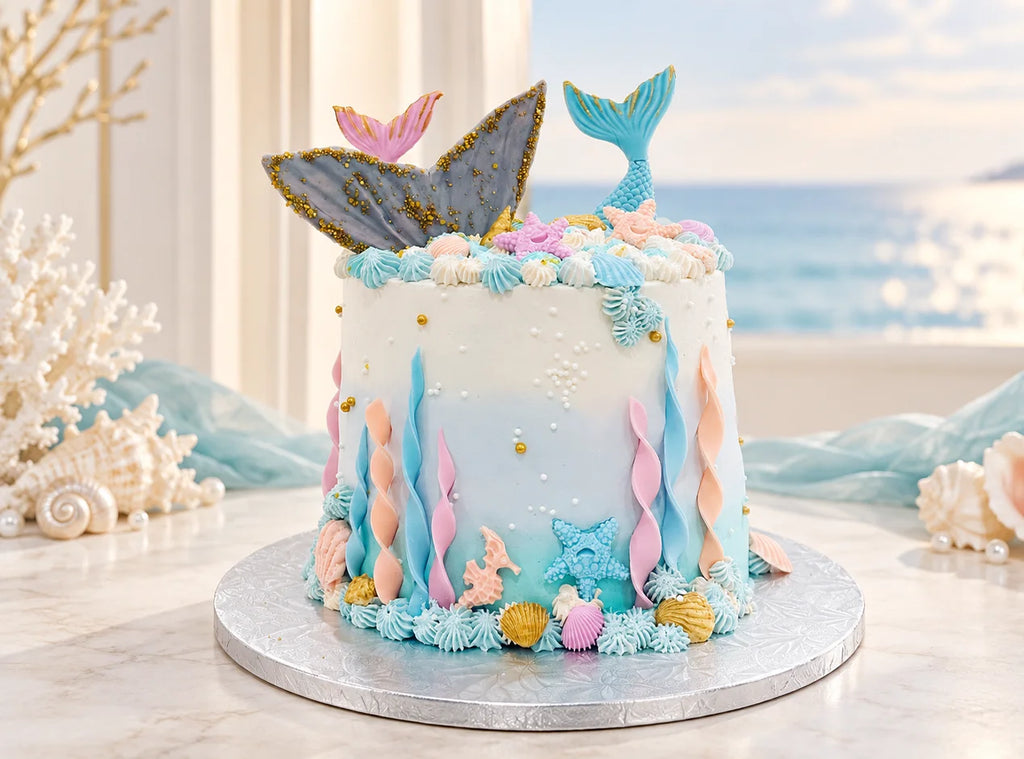 Mermaid Ocean Theme Cake