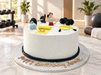 Gym Workout Theme Fondant Cake