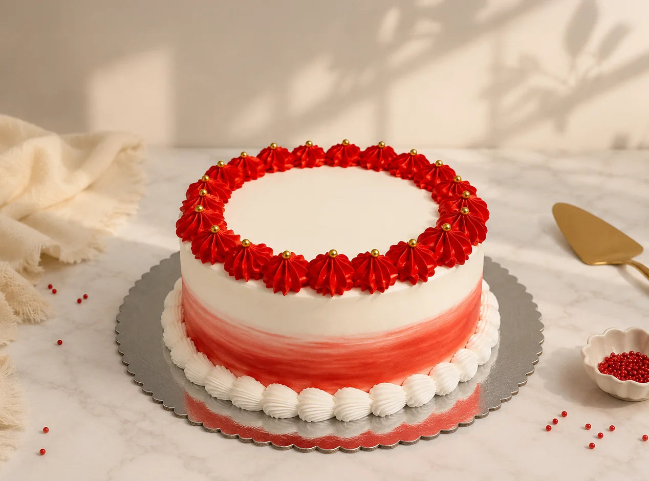 Fresh Eggless Red Velvet Cake