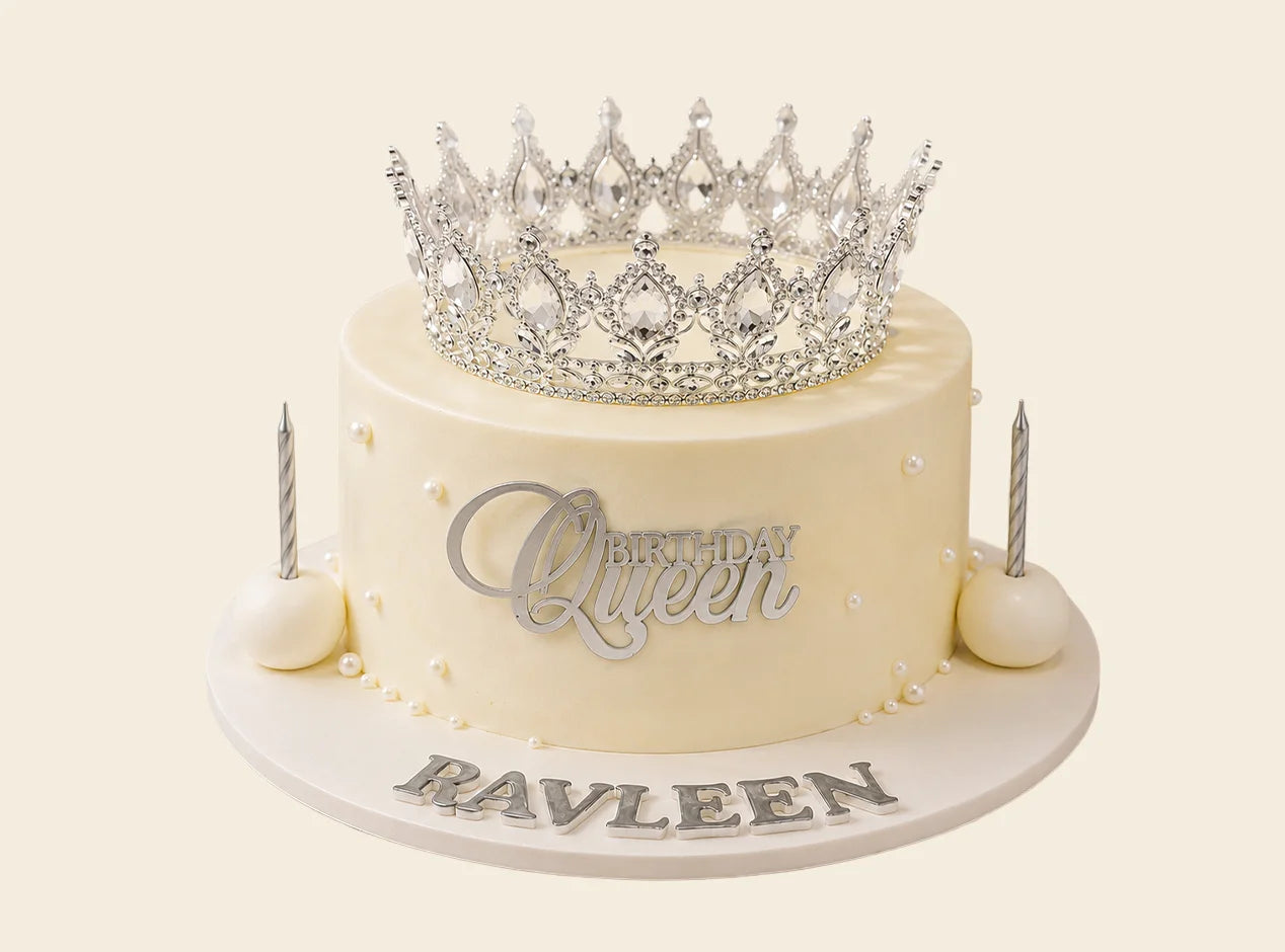 Crowned Elegance Cake