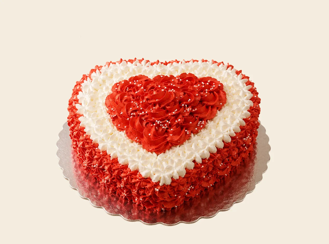 Crimson Heart Cake