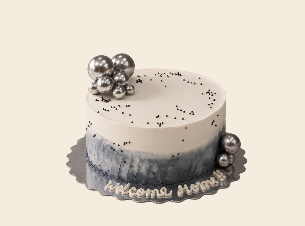 Chrome Welcome Home Cake