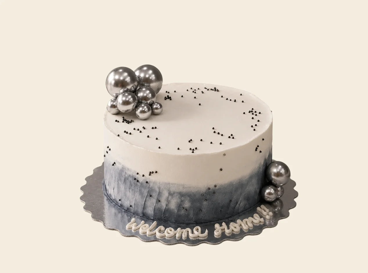 Chrome Welcome Home Cake