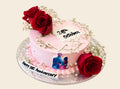Couple Anniversary Cream Cake