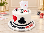 Poker Theme Birthday Cake