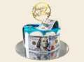 Dollar Theme Cake