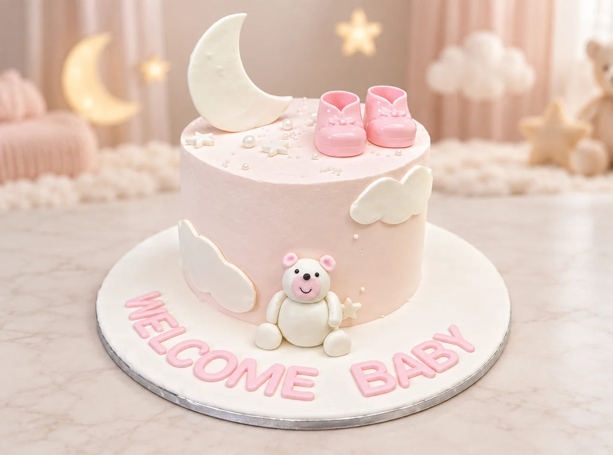 Baby Girl Welcome Cake