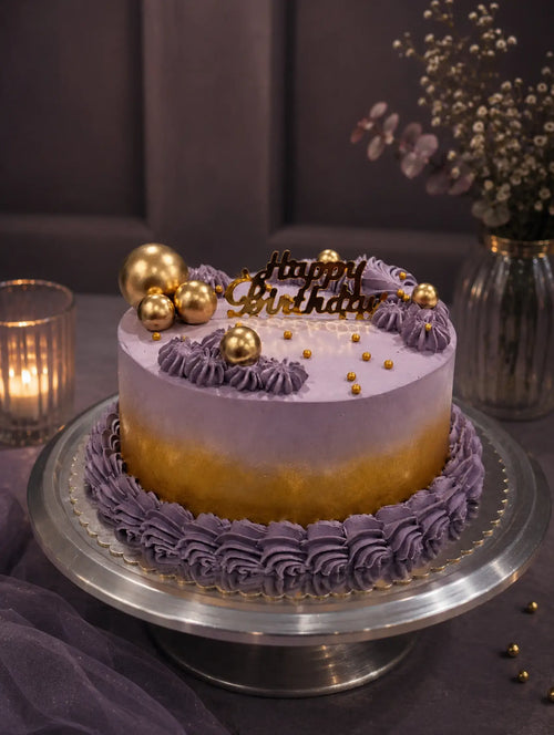 Best Amethyst & Gold Royal Birthday Cake in Brampton Ontario