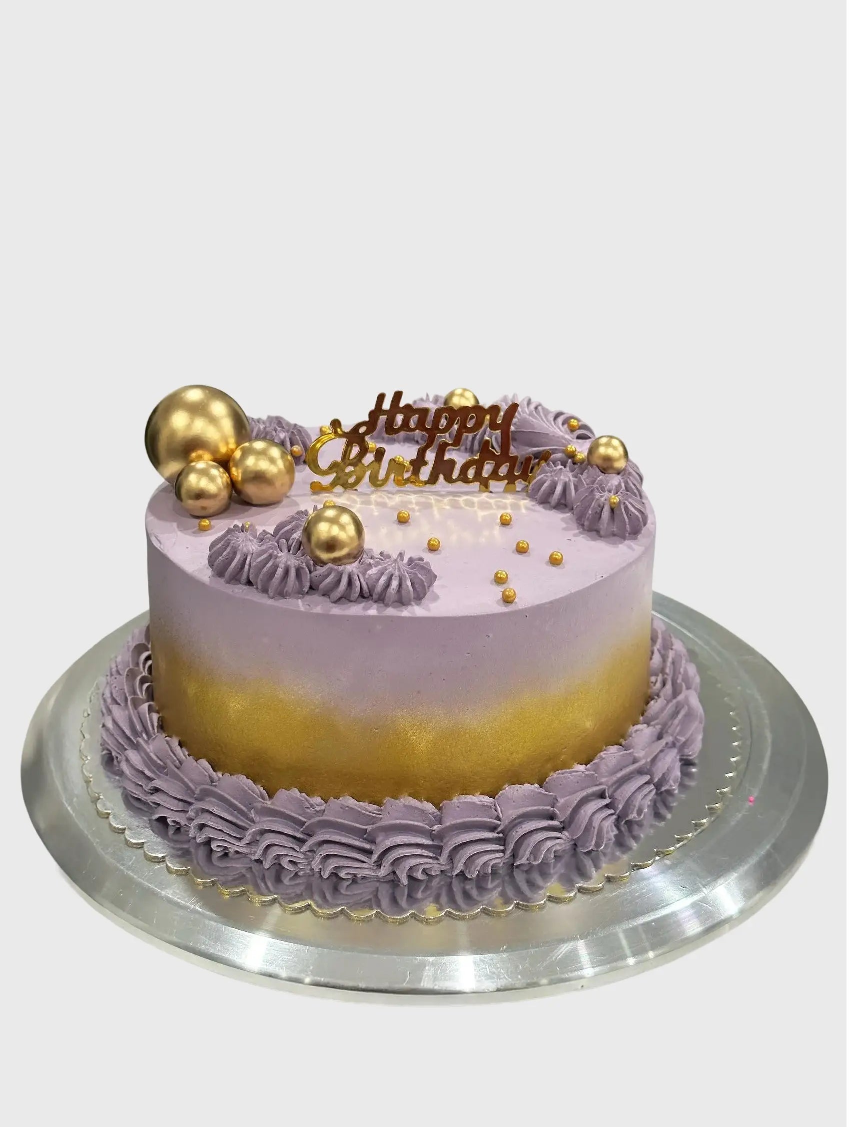Amethyst & Gold Royal Birthday Cake Brampton