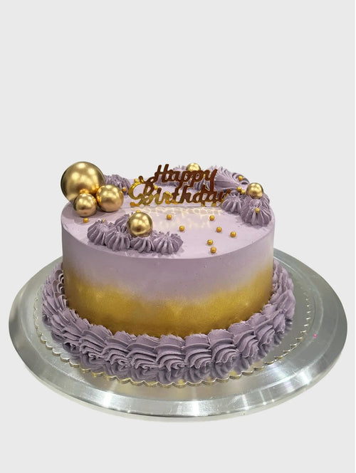 Amethyst & Gold Royal Birthday Cake Brampton