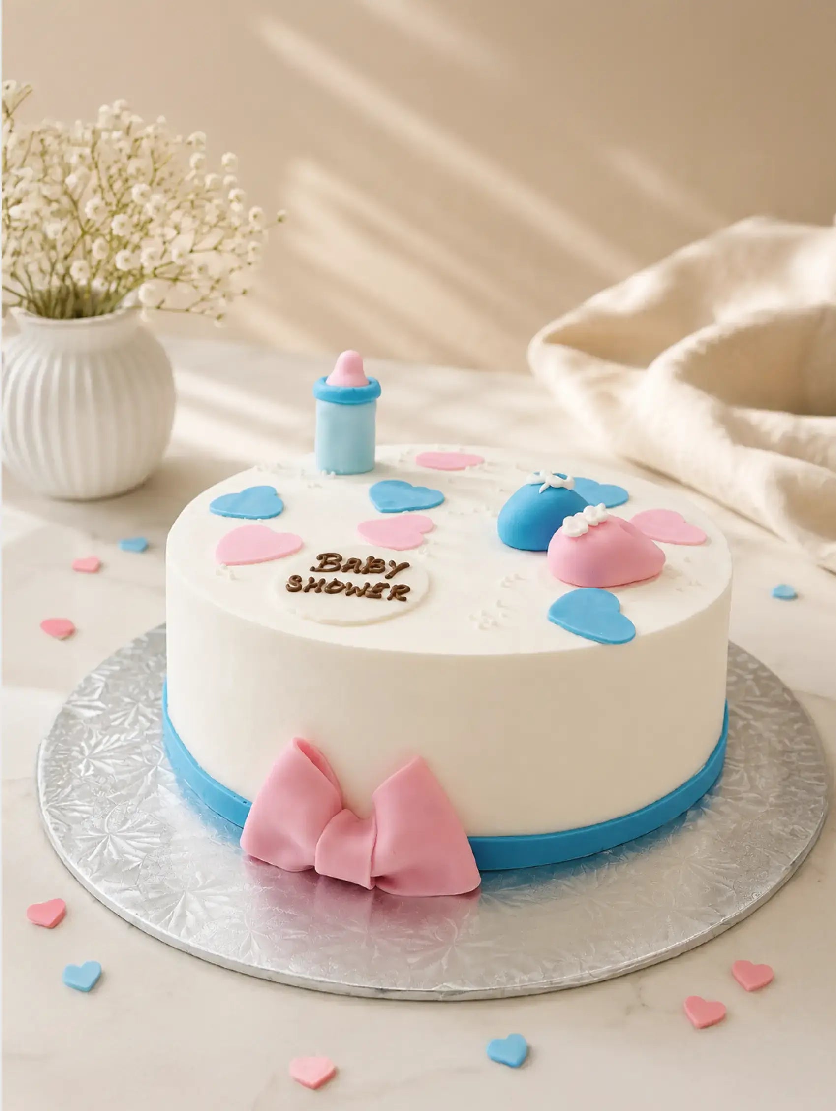 Baby Bliss Cake – Eggless Baby Shower & Gender Reveal Cake in Brampton & GTA