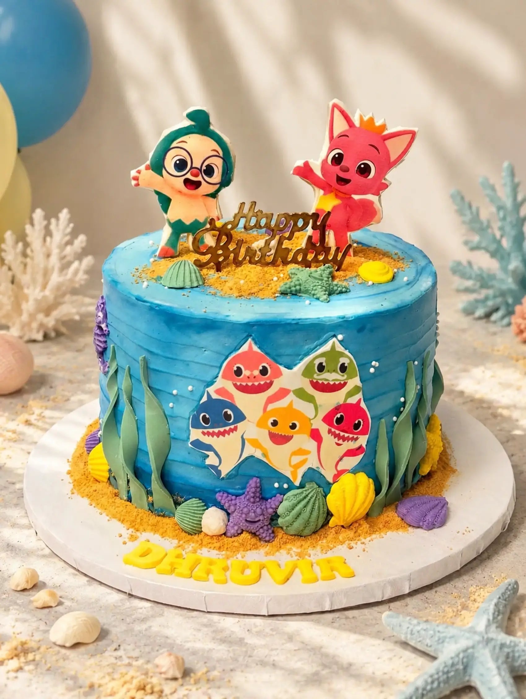 Baby Shark Celebration Cake