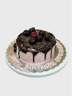 Eggless Black Forest Cherry Drip Cake Brampton
