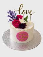 Blooming Love Milestone Cake in Brampton
