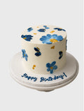 Blue Blossom Birthday Cake