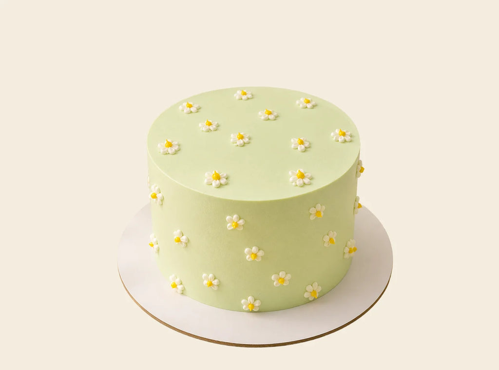 Daisy Floral Birthday Cake