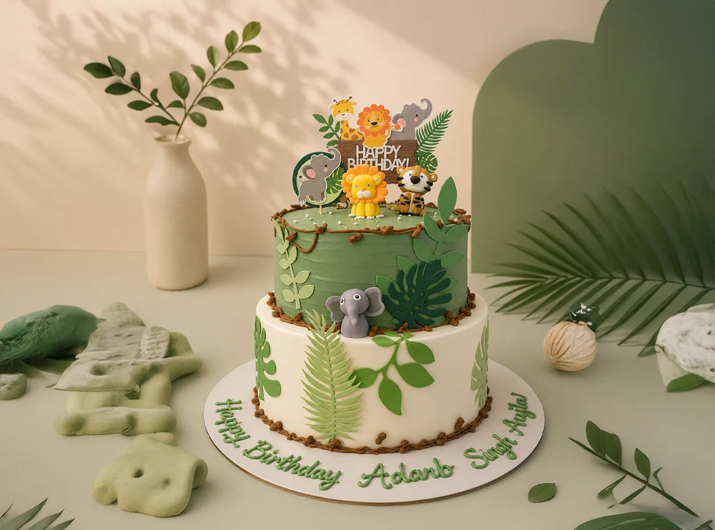 Jungle Safari Birthday Cake