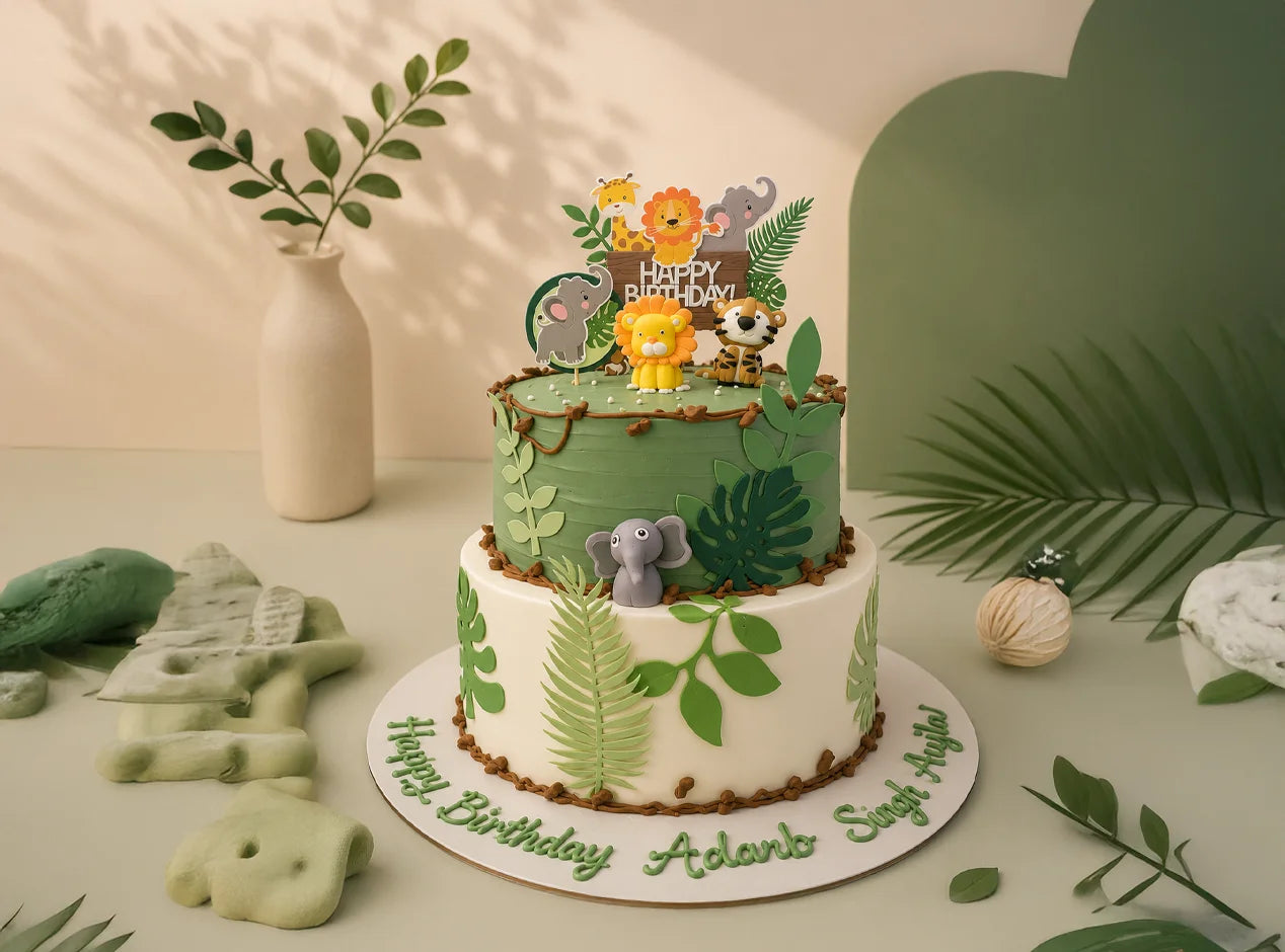 Jungle Safari Birthday Cake