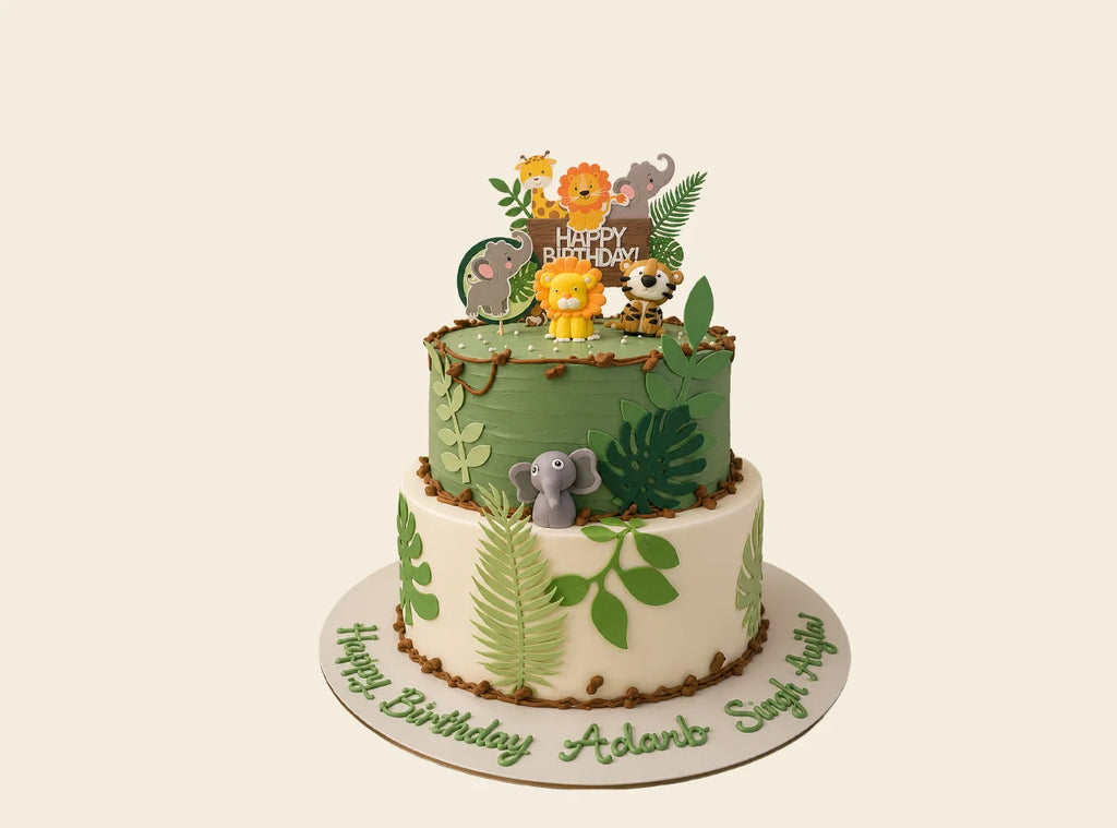Jungle Safari Birthday Cake