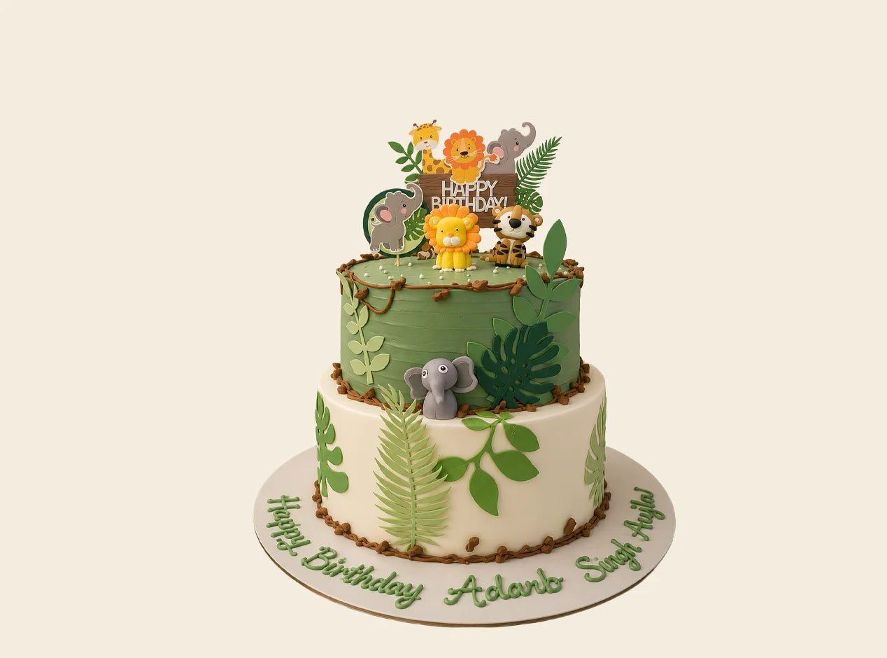 Jungle Safari Birthday Cake
