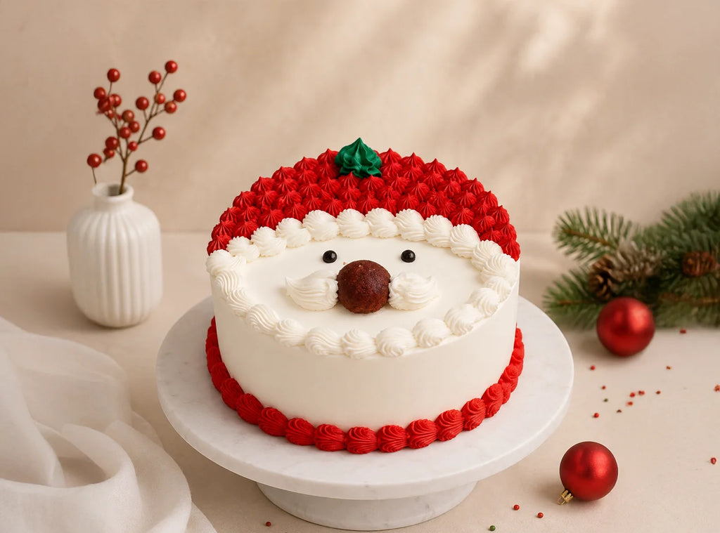 Santa Face Christmas Cake