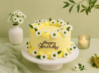 Yellow Floral Drama Cake