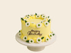 Yellow Floral Drama Cake