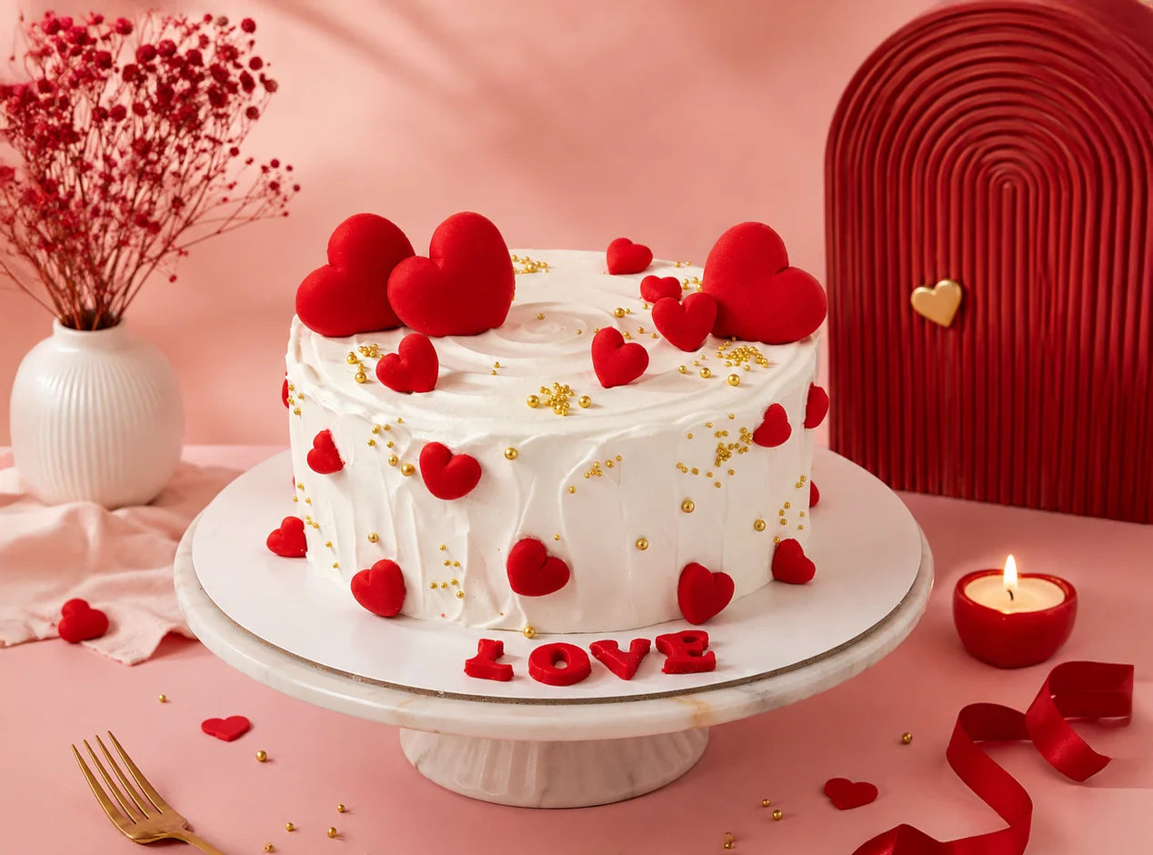 Romantic Heart Cake