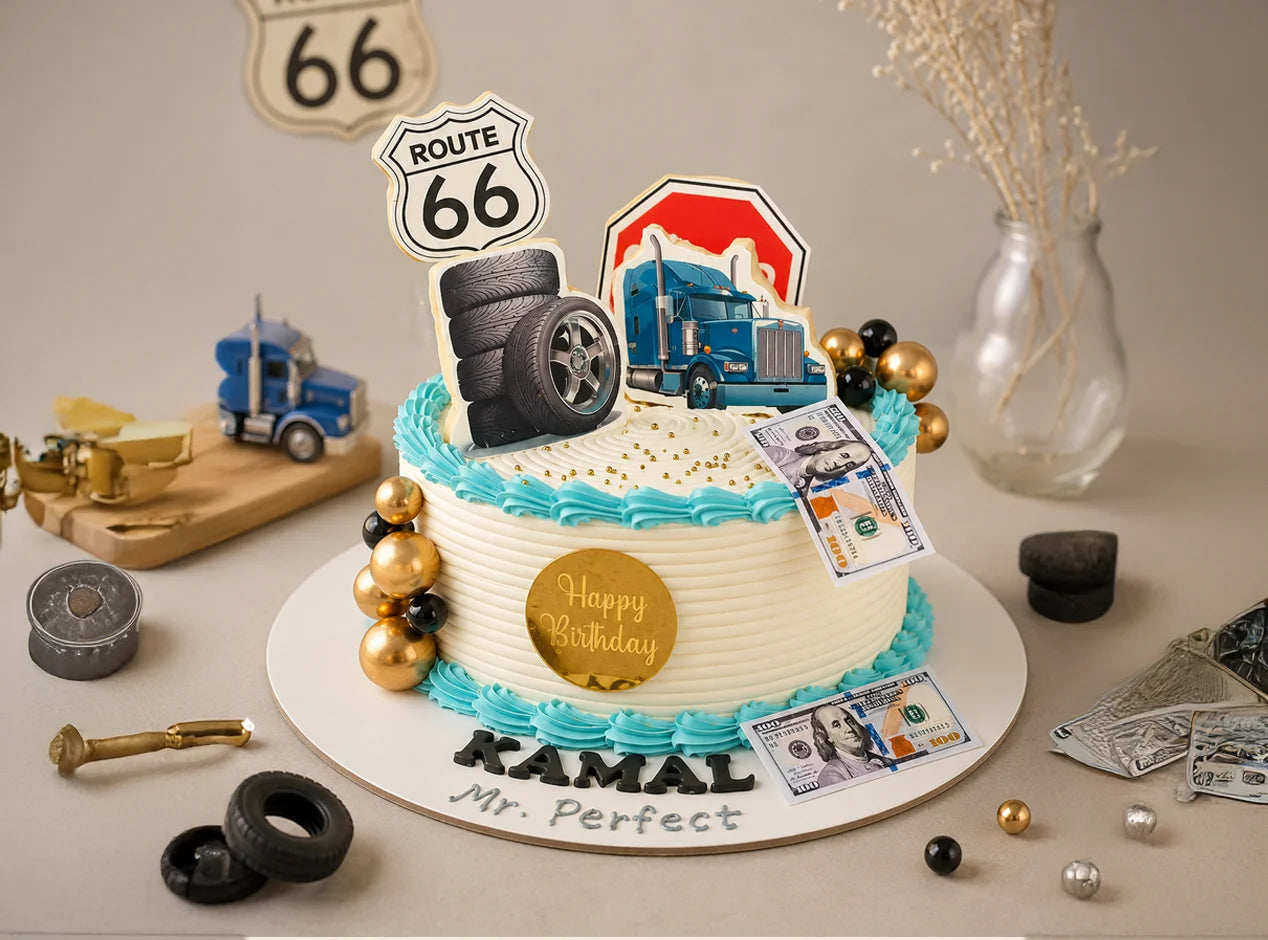 Route 66 Truck Cake