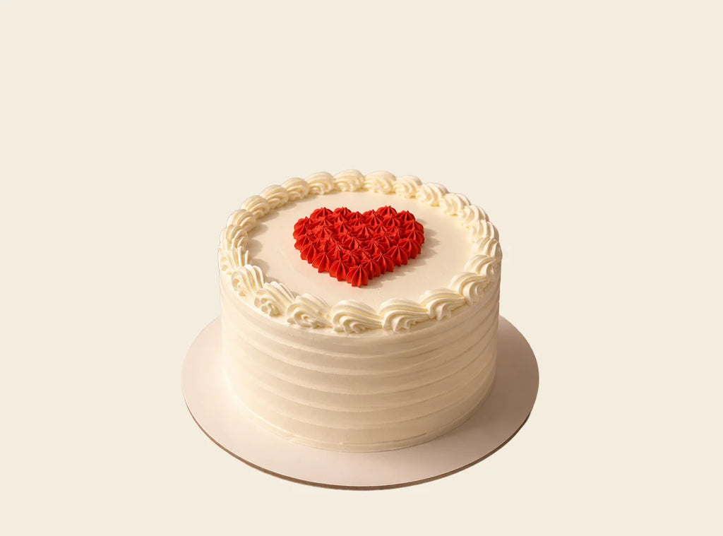 Single Heart Cake