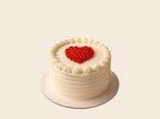 Single Heart Cake