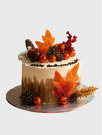 Custom Autumn Harvest Log Cake Brampton