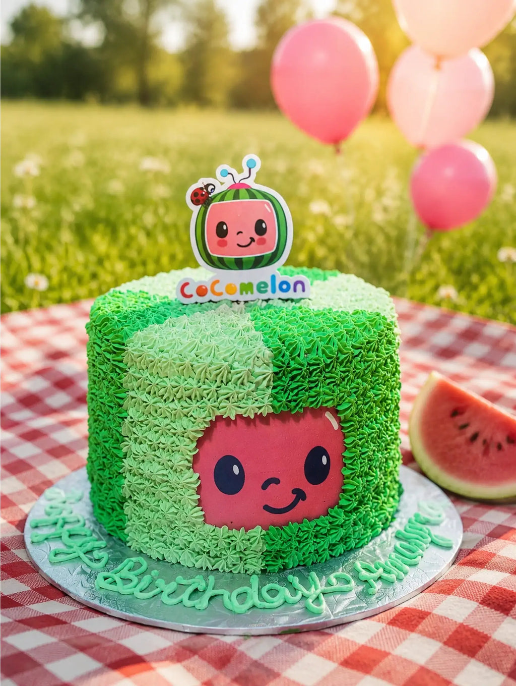 Cocomelon Patchwork Party Cake