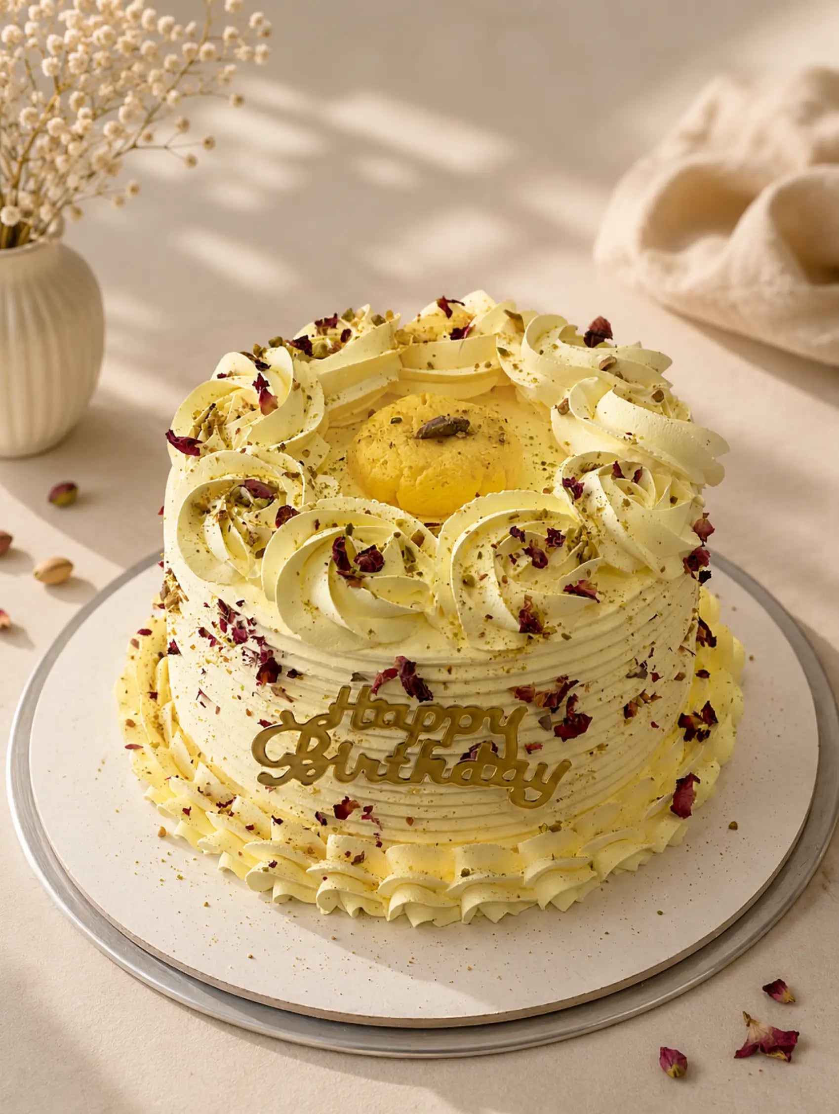 Eggless Creamy Rasmalai Bliss Birthday Cake in brampton