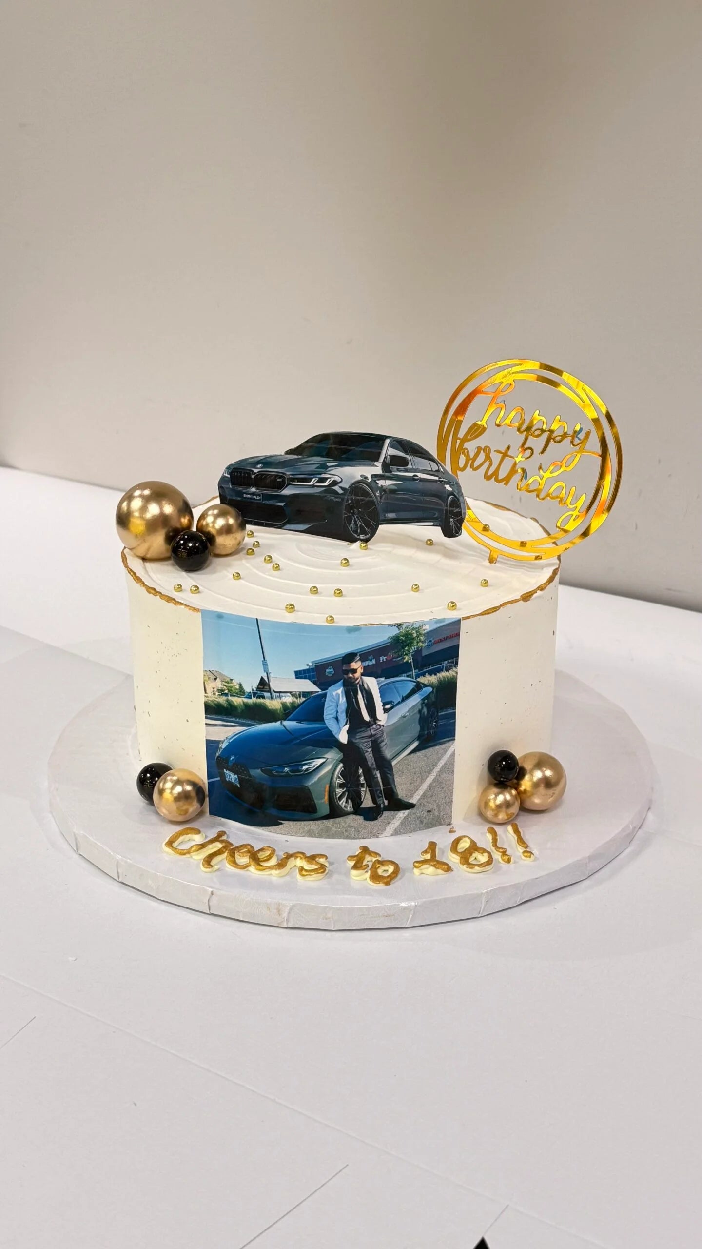 Cheers to 18 Car Cake – Velocity Luxe Birthday Car Cake for Trendsetters