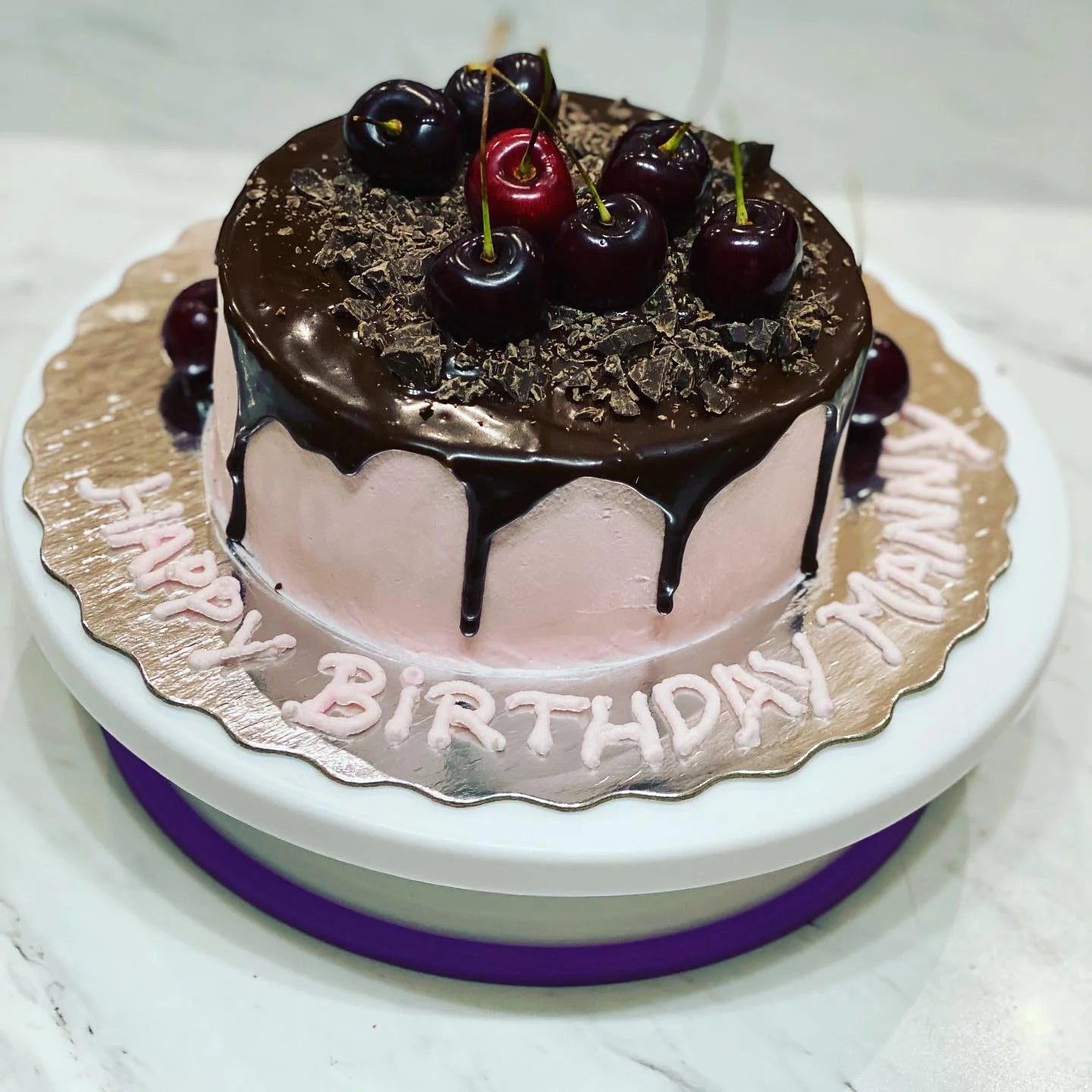 Black Forest Cherry Drip Cake – Eggless Birthday & Celebration Cake