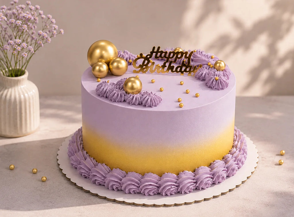 Amethyst & Gold Royal Cake
