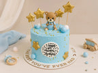 Blue Teddy Birthday Cake - Alagh Cakes