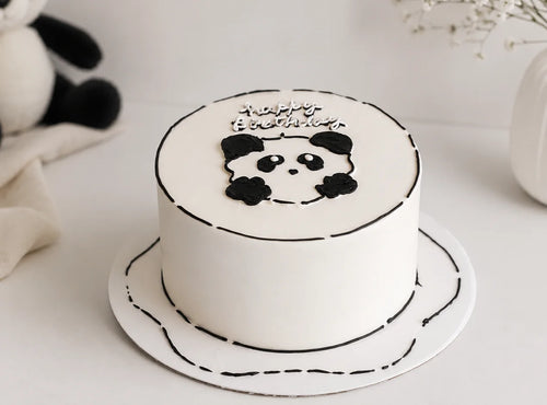 Baby Panda Birthday Cake