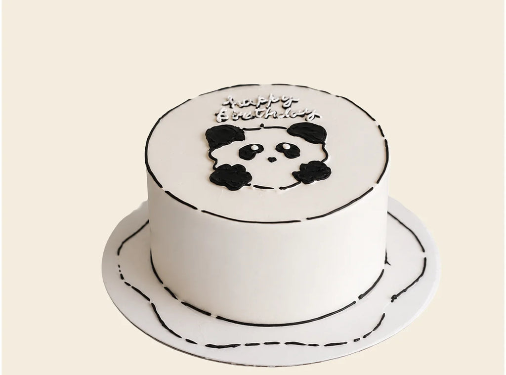 Baby Panda Birthday Cake