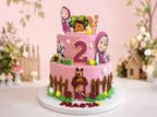 Masha & Bear Theme Cake