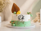 Sage Green Baby Shower Cake