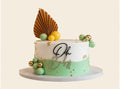Sage Green Baby Shower Cake
