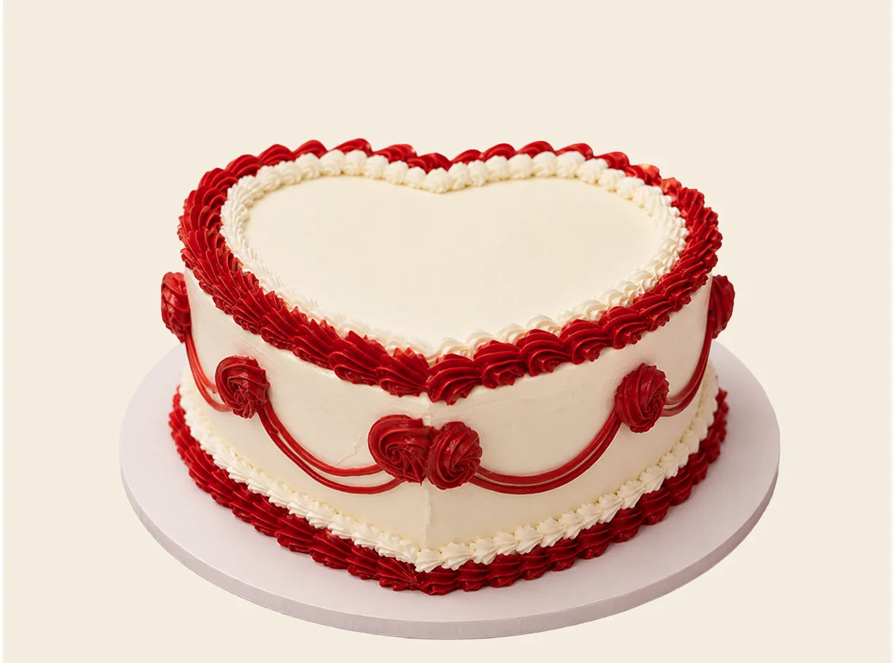 Vintage Heart Love Cake