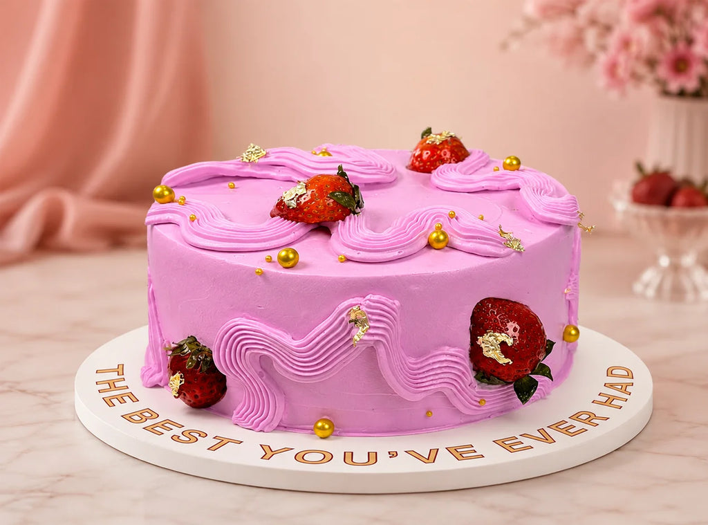 Fresh Strawberry Delight Cake