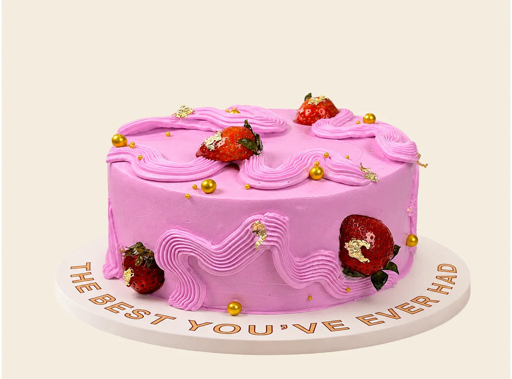 Fresh Strawberry Delight Cake