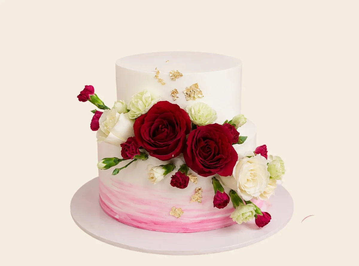 Floral Harmony Cake - Alagh Cakes