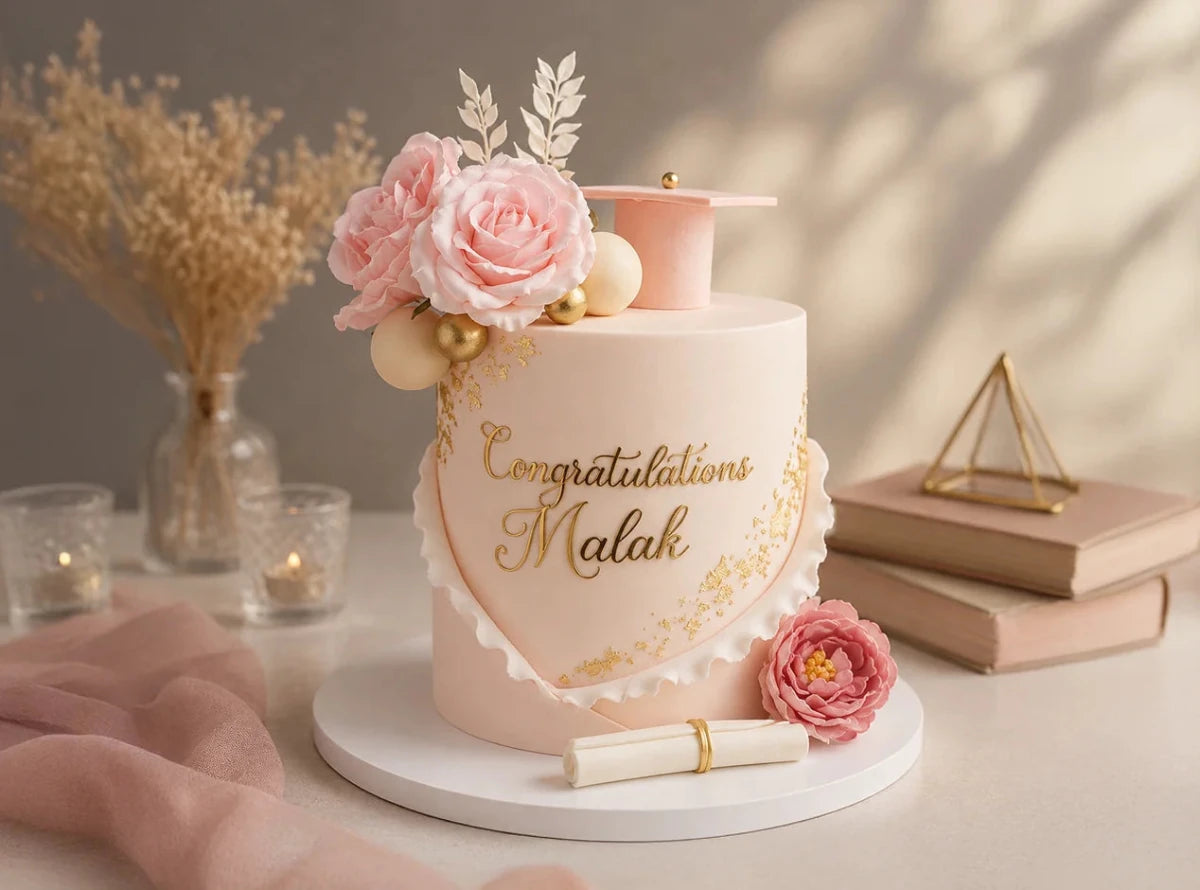 Malak Graduation Cake - Alagh Cakes