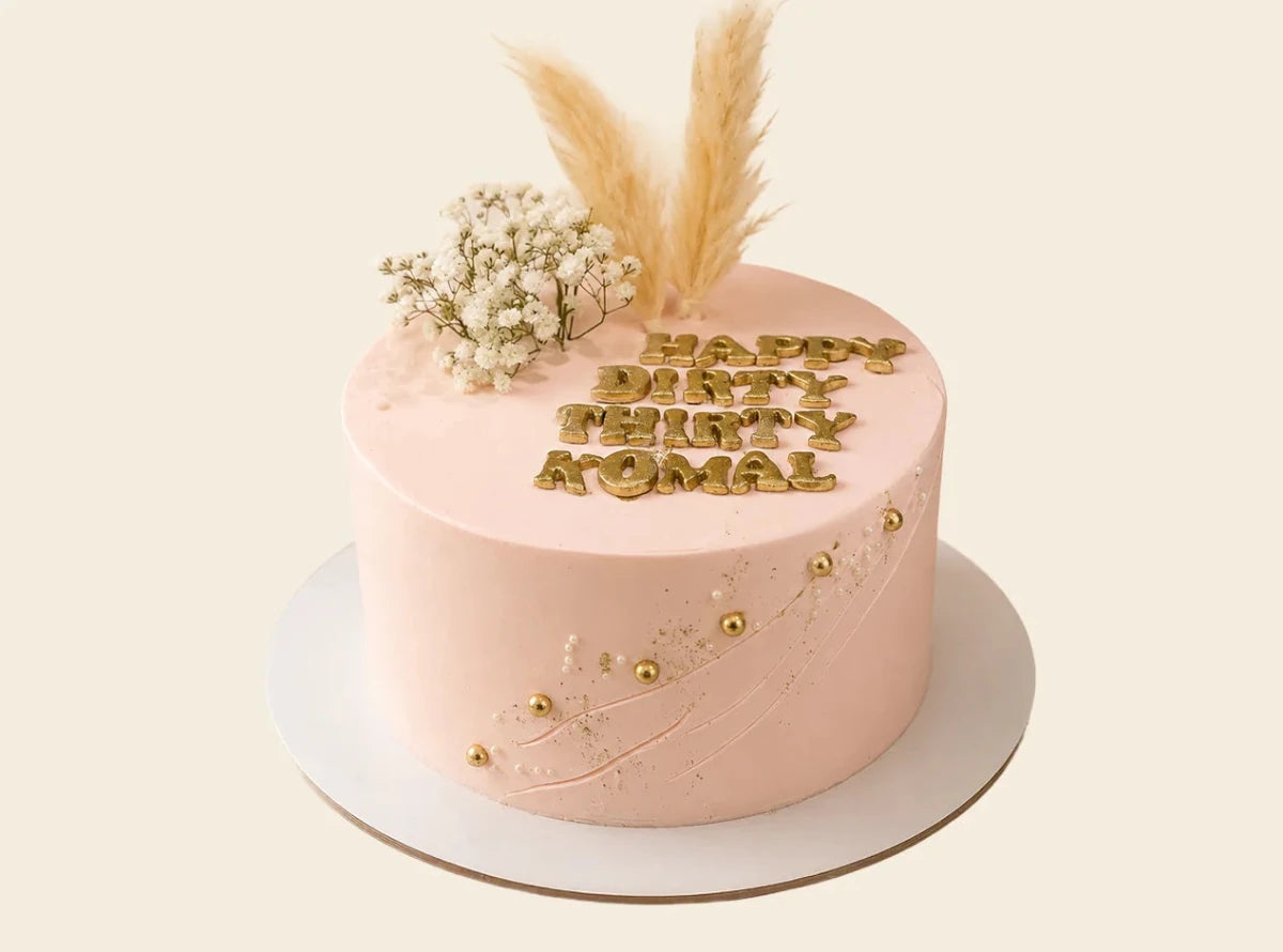 Pink Birthday Cake - Alagh Cakes