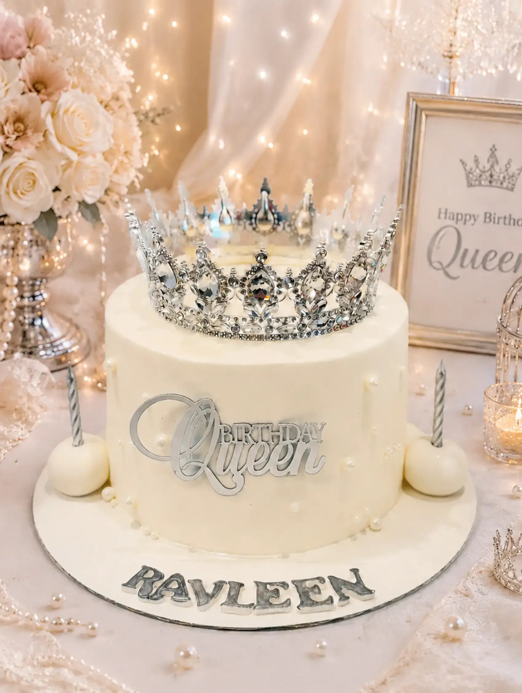 Crowned Elegance Cake